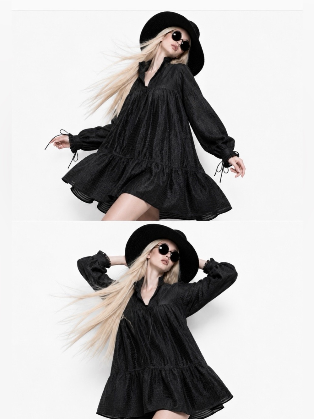 CECILIE BAHNSEN - The Karly Dress Couture in Black - Made in Europe - Sz…